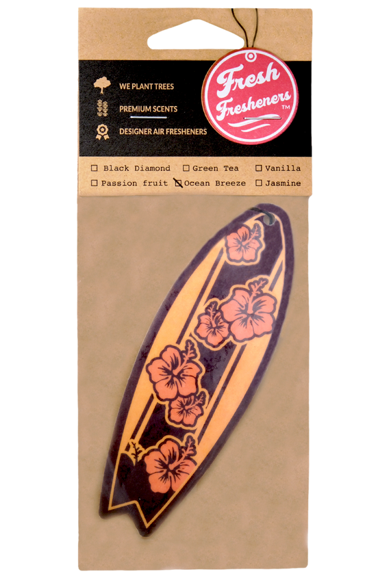 Surfboard Air Freshener Pack of 12